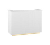 physa PHY_RD_02 Banque d'accueil avec éclairage indirect verrouillable - tablette coulissante pour clavier Comptoir d'accueil Bureau de réception