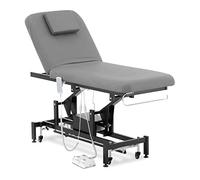 Physa Physa Lyon Gray_PH Table De Massage Professionnelle Électrique Lit De Massage Table De Soin Kiné 2 Moteurs Noir Gris 200 kg