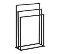 Physa Physa TR-1 Porte-Serviette sur Pied en Acier 3 Barres (3 Barres, Largeur 55 cm, Capacité de 6 kg, Gris foncé)
