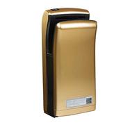 Physa Sèche-Mains Électrique Automatique Bari Gold (Temps de séchage 5 s, 32.000 TR/Min, Débit d'air [m/Sec] 90 m/s, Volume d'air 150 m³/h)
