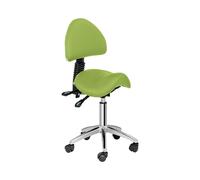 physa Siège-selle avec dossier - 550-690 mm - 150 kg - Vert pâle PHYSA BERLIN LIGHT GREEN