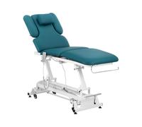 physa Table de massage électrique - 3 moteurs - 300 W - 185 x 67 x 62 - 84 cm - 200 kg - Blanc / turquoise PHYSA NANTES TURQUOISE_PH
