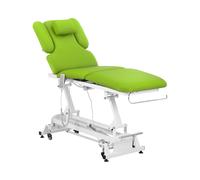 physa Table de massage électrique - 3 moteurs - 300 W - 185 x 67 x 62 - 84 cm - 200 kg - Blanc / vert clair PHYSA NANTES LIGHT GREEN_PH