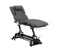 physa Table de massage électrique - 3 moteurs - 300 W - 185 x 67 x 62 - 84 cm - 200 kg - Noir / gris PHYSA NANTES GRAY_PH