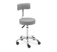 Physa Wells Dark Gray Tabouret de Coiffeur avec Dossier Gris foncé 53-71 cm Tabouret de Coiffure