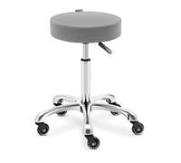 physa WORCESTER DARK GRAY Tabouret de coiffeur Gris foncé 54 - 72 cm Tabouret coiffeur Tabouret coiffure -