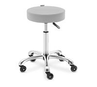 physa WORCESTER LIGHT GRAY Tabouret de coiffeur Gris clair 54 - 72 cm Tabouret coiffeur Tabouret coiffure -