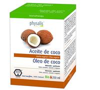 PHYSALIS ACEITE DE COCO 250ml. BIO - huile adaptée à un usage interne ou externe, peut entrer dans la préparation des plats et des soins corporels, contenance 250 ml et facilite la prise en charge de