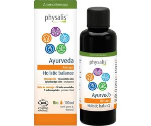 Physalis Ayurveda Holistic Balance Huile de Massage Bio 100ml