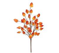 Physalis Buisson Artificiel 52 cm Lampion Automne Fleur Physalis Branche Décoration d'automne Fleur Artificielle Fleur d'automne Fleur en Soie Branche pour Vase Halloween Branche décorative pour