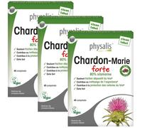 Physalis Chardon-Marie Forte Epuration Du Foie Végan 45 Comprimés Promo 2+1 Gratuit