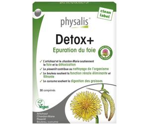Physalis Détox+ Epuration Du Foie Et Digestion Des Graisses Végan 30 Comprimés