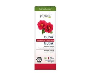 PHYSALIS TSUBAKI aceite vegetal 50ml. BIO - convient à ceux qui recherchent une huile polyvalente à la maison, huile végétale aux usages multiples, contenance 50 ml et facilite la prise en charge de v