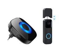 PHYSEN Répéteur de Signal sans fil pour Blink Doorbell, Convertisseur sans fil, kit d’extension Carillon, Uniquement pour le Mode Câblé, 1 Récepteur et 1 Émetteur