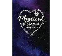 Physical Therapist Assistant Gifts - a Blank Lined Journal with Heart Words, Great for Showing Your Appreciation: Purple and Blue Universe design