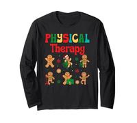 Physical Therapy Gingerbread Christmas PT Xmas Assistant Manche Longue