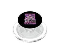 Physically Thicc - Funny Ratons laveurs Disant Meme Raccoon PopSockets PopGrip pour MagSafe