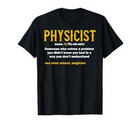 Physicien Définition Humour Science Nerd Magicien T-Shirt