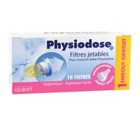 Physiodose Filtres Jetables Pour Mouche Bébé 10 Pièces