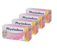 PHYSIODOSE Sérum Physiologique - Lot de 4 Boîtes de 40 Unidoses 5 ml - Hygiène Nez et Yeux, Complément Idéal au Mouche Bébé, Seringue Nasale et Pipette Nez