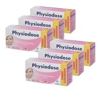 PHYSIODOSE Sérum Physiologique - Lot de 6 Boîtes de 40 Unidoses 5 ml - Hygiène Nez et Yeux, Complément Idéal au Mouche Bébé, Seringue Nasale et Pipette Nez