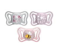 Chicco Sucette Silicone Physio Light Orthodontique Rose 2-6M 2uts
