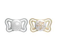 Chicco Physio Light Physio Forma Night tétine 6-16 m Grey/Gold 2 pcs