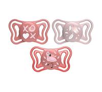 PhysioForma Light, Sucette bébé avec Tétine en Silicone 6-16 Mois, Légère et Respirante, Forme Ergonomique, Soutient la Respiration Physiologique et le bon développement de la Bouche, Rose, 2 pièces