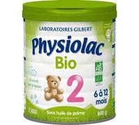 Physiolac Bio Lait De Suite 2ème Âge 800g