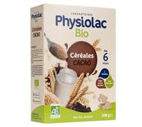 Physiolac Bio Céréales Cacao Blé Riz Avoine 200g