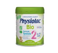 Physiolac Lait Bio 2 Épaissi Certifié Bio Boîte 800g