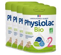 Physiolac Bio Lait 2ème Age 800g - Lot de 4