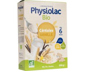 Physiolac Céréales Vanille Dès 6 Mois Bio 200g
