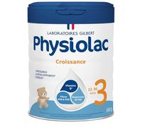 Physiolac - Lait Croissance 3 - Boîte 800G - Aliment Lacté En Poudre Pour Enfants de 1 à 3 Ans - Lait Français Avec DHA Fibres GOS FOS Fer Assimilable et Vitamine D