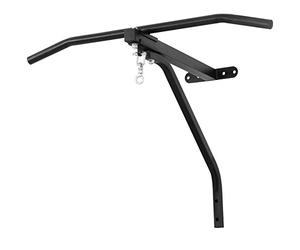 Physionics® Barre Traction avec Support Sac Frappe - Montage Mural, Acier, Charge Max 100kg, Équipement 2 en 1 - Pull Up Bar, Support Mural pour Boxe