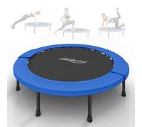 Physionics® Mini Trampoline de Fitness - Diamètre au Choix (Ø 81/91/96/102/114/122 cm), Pieds Antidérapants, Usage Intérieur/Extérieur - Trampoline de Gymnastique, Entraînement, Jumping