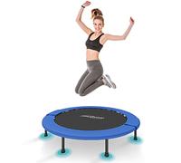 Physionics® Mini Trampoline de Fitness - Diamètre au Choix (Ø 81/91/96/102/114/122 cm), Pieds Antidérapants, Usage Intérieur/Extérieur - Trampoline de Gymnastique, Entraînement, Jumping