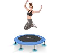 Physionics® Mini Trampoline de Fitness - Diamètre au Choix (Ø 81/91/96/102/114/122 cm), Pieds Antidérapants, Usage Intérieur/Extérieur - Trampoline de Gymnastique, Entraînement, Jumping