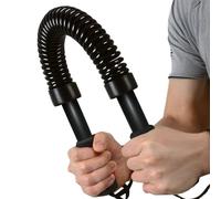 Physionics Power Twister - Extensible, Flexible, Barre en Acier, 20/30/40/50 kg de Résistance, Musculation des Pectoraux et Épaules - Barre à Ressort, Appareil Bras, Tige avec Ressort (40kg)