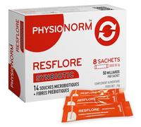 Physionorm™ Resflore - Rééquilibre la Flore Intestinale - 50 milliards de bactéries - 14 souches - Complément alimentaire - Cure Flash - 8 Sachets
