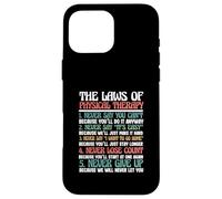 Physiothérapie Physiothérapeute Lois de la physiothérapie Coque pour iPhone 16 Pro Max