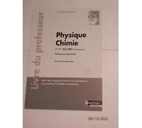 Physique Chimie 1re Tle Bac Pro Groupement 5 Nouveaux Programmes