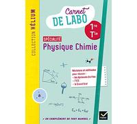 Hatier – Physique chimie 1re/Tle – Carnet de labo élève – Éd. 2020