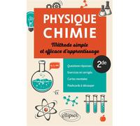 Physique-chimie - 2de - Méthode simple et efficace d'apprentissage Questions-réponses, exercices et corrigés, cartes mentales et flashcards à découper - Hassan Khalil - Ellipses - broché - Scolaire / 