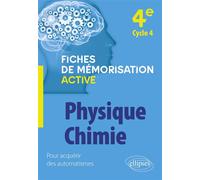 Physique-chimie - 4e cycle 4 - Jeanne Sarrassat Gohier - Ellipses - broché - Scolaire / Universitaire