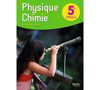 Physique Chimie 5e Cycle 4