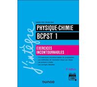 Physique-Chimie Exercices incontournables BCPST 1 6ème édition - Isabelle Bruand - Dunod - broché - Scolaire / Universitaire