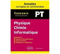 Physique-Chimie-Informatique Pt - Concours 2020-2021-2022-2023