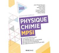Physique-Chimie MPSI - Jean-Michel Bauduin - Ediscience - broché - Scolaire / Universitaire