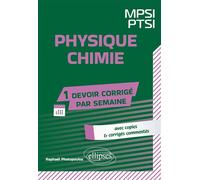 Physique-Chimie. MPSI/PTSI - Raphaël Photopoulos - Ellipses - broché - Scolaire / Universitaire